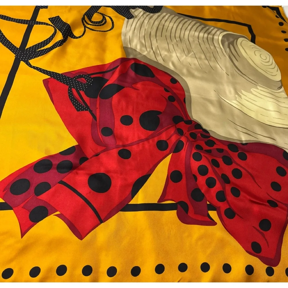 Christian Dior Oversized Silk Scarf 33 1/2 X 34